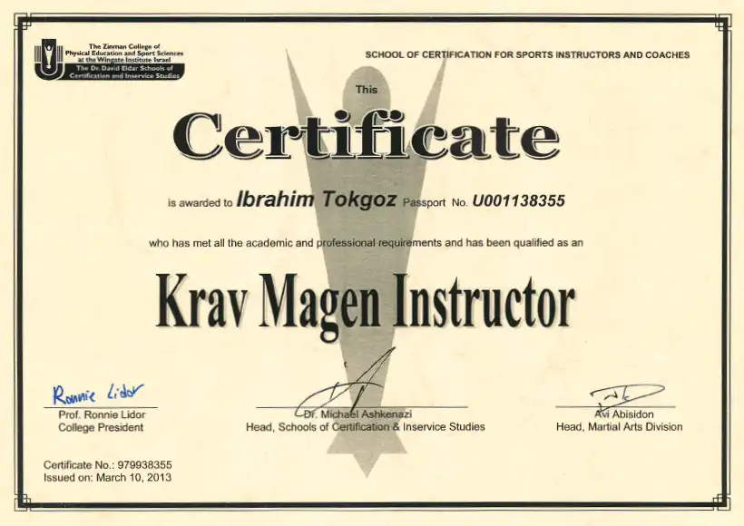 Instructor Certificate