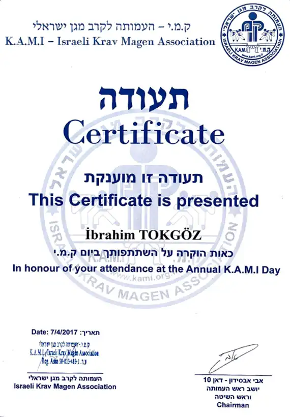K.A.M.I. Certificate